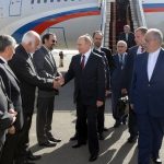 Putin arrives in Teheran, 1.11.17